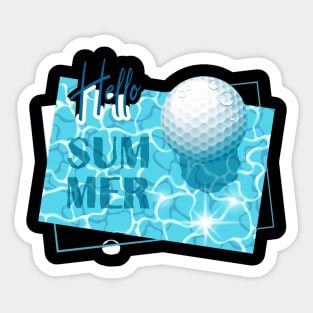 golf  sports Sticker